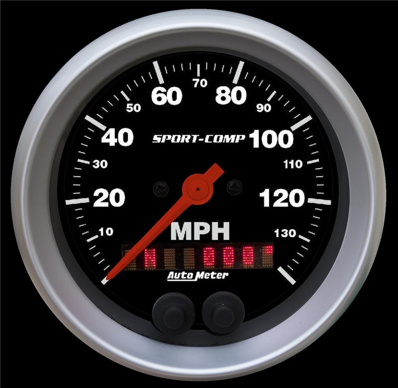 Picture of Auto Meter ST3803 88mm Speedometer, 0-180 Mph / 290 Km/h, Stack Blk