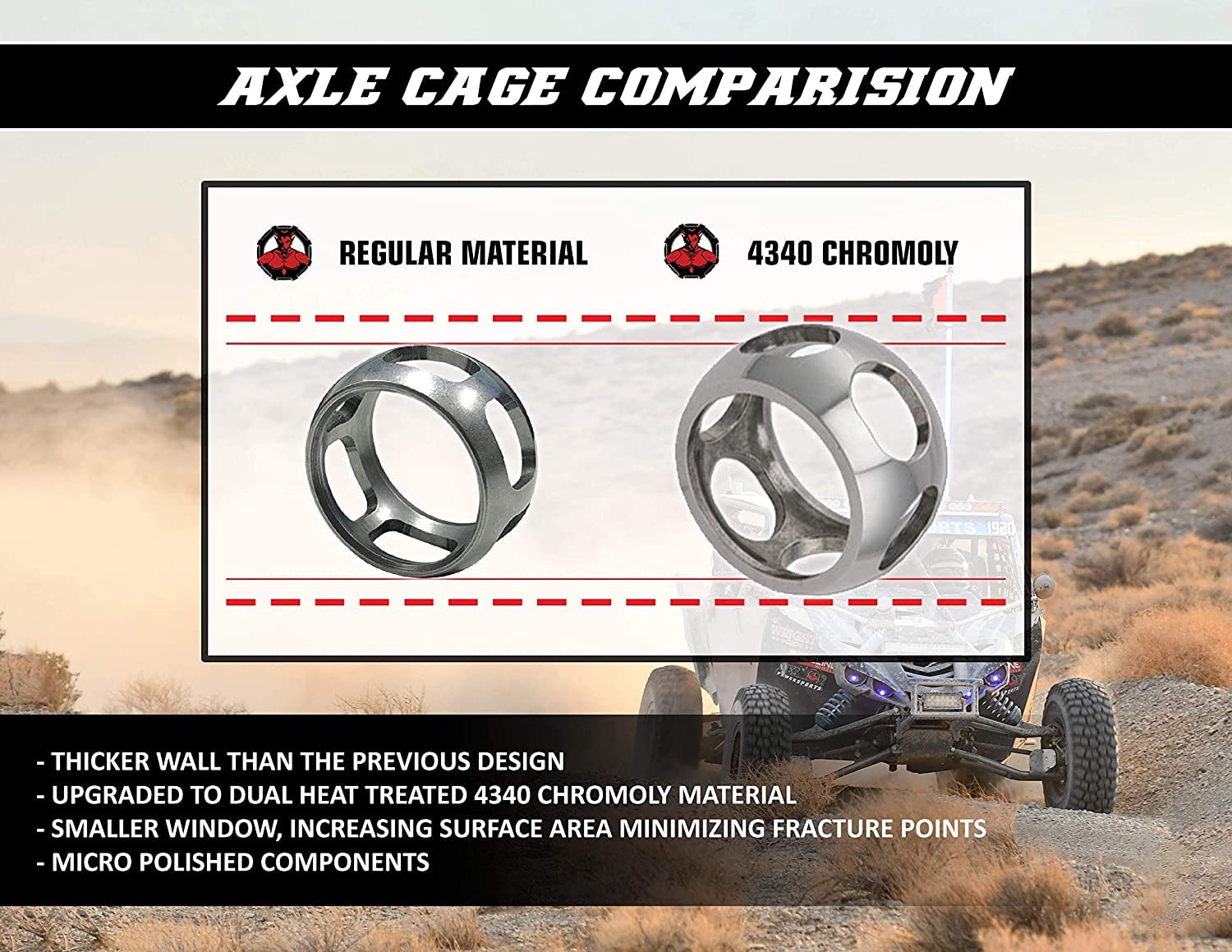 Picture of Demon Powersport PAXL-6108HD Heavy Duty ATV/UTV Axle with Chromoly Steel