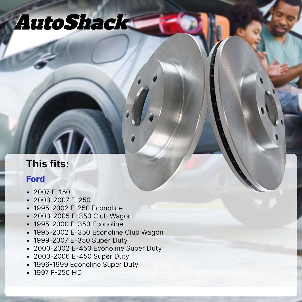 SureStop SET-STPH27110038-2 Rear Brake Disc Set | Autoplicity