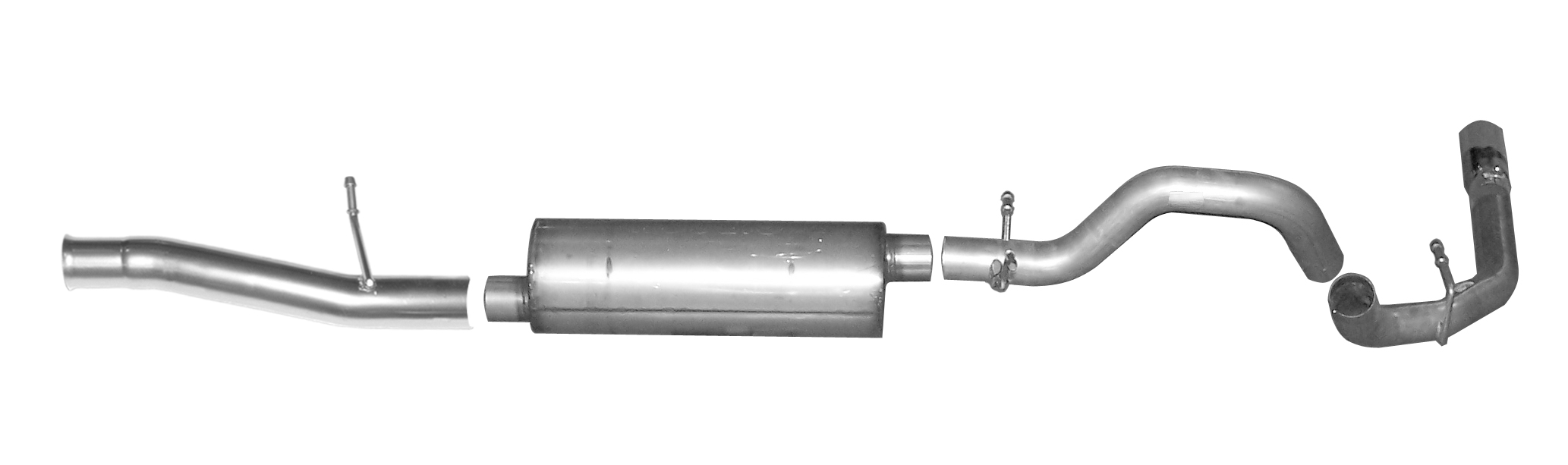 Gibson Exhaust 315626 Baffled And Chambered Muffler Design, No Internal