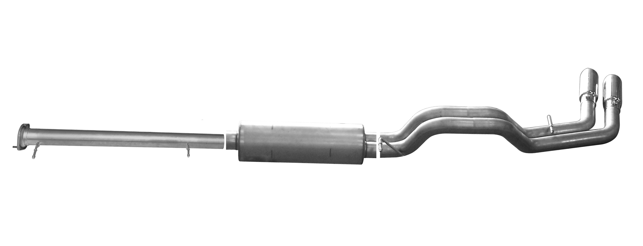 Gibson Exhaust 5647 Baffled And Chambered Muffler Design, No Internal