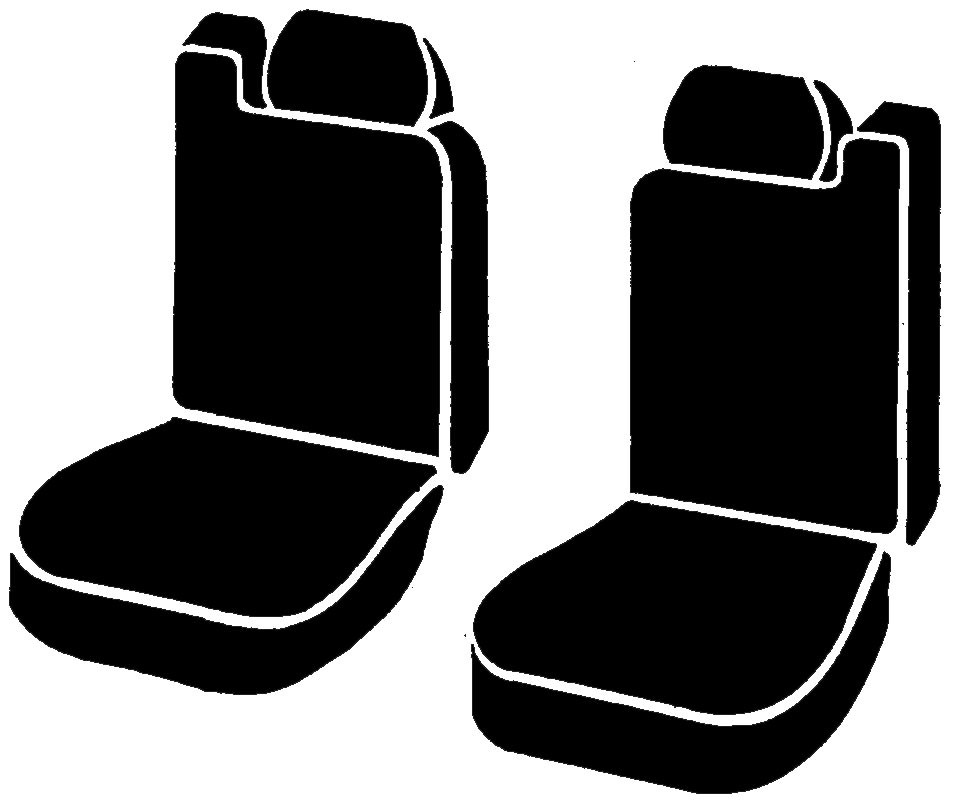 Show details for FIA OE38-15 CHARC Oe30 Series - Oe Tweed Custom Fit Front Seat Cover- Charcoal