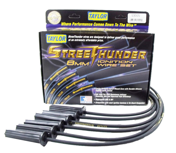 Taylor Made 53000 8mm Street Thunder Ignition Wire Set Autoplicity