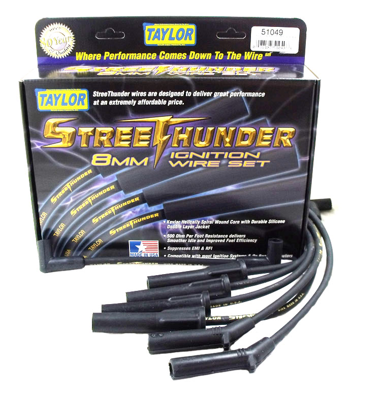 Taylor Made 51049 8mm Street Thunder Ignition Wire Set Autoplicity