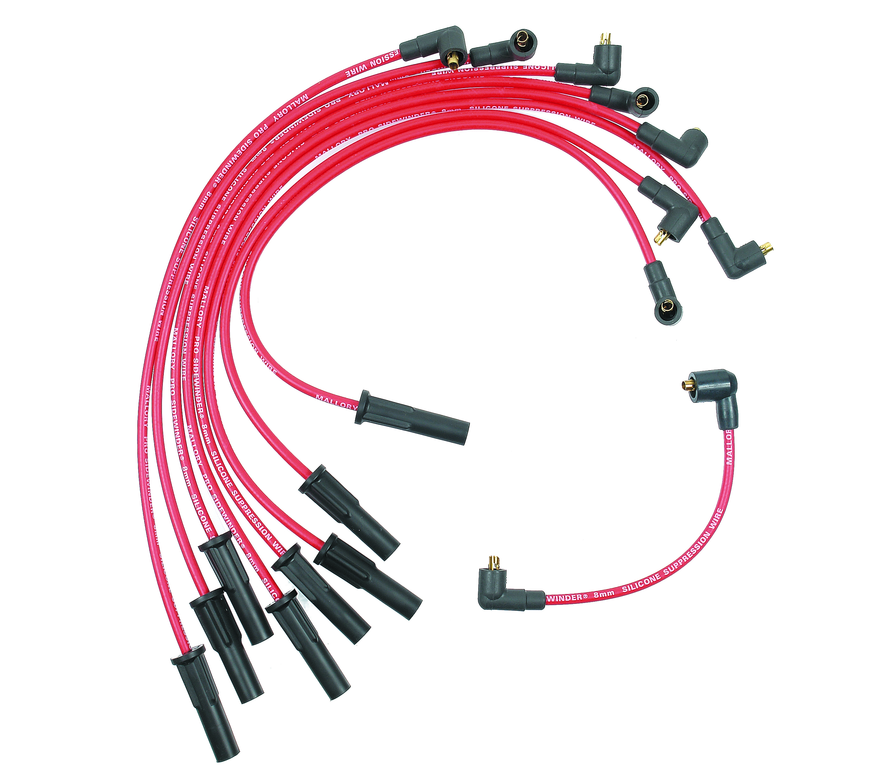 Mallory Ignition 949M Pro Sidewinder Spark Plug Wire Kit 8mm Autoplicity