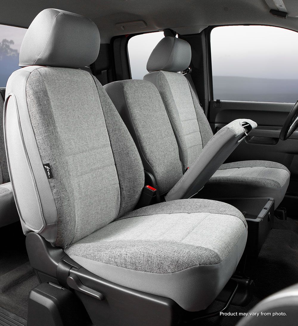 Picture of FIA OE38-30 GRAY Oe30 Series - Oe Tweed Custom Fit Front Seat Cover- Gray