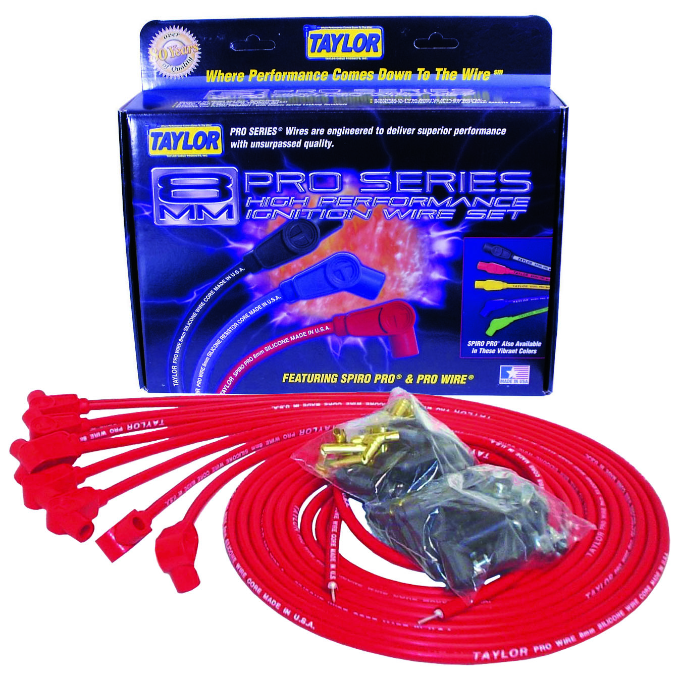 Taylor Made 70250 8mm Pro Wire Ignition Wire Set Autoplicity