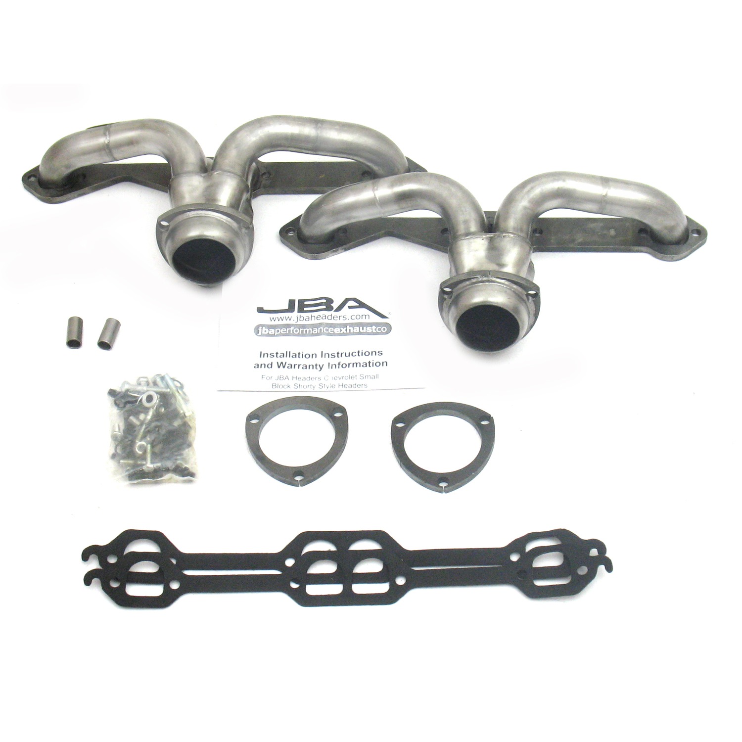 JBA Headers 1815S2 1815s2 1 5/8" Shorty Stainless Steel Chevrolet