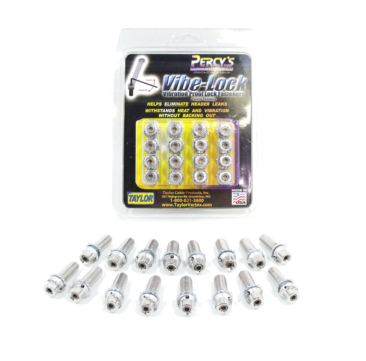 Percy's High Performance 310001 VibeLock Ss Bolt 3/816 X 1in