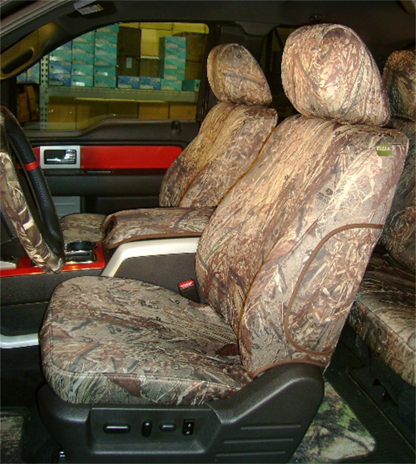 Hatchie Bottom N18109R SGB Custom Seat Cover; Neoprene; Mossy Oak