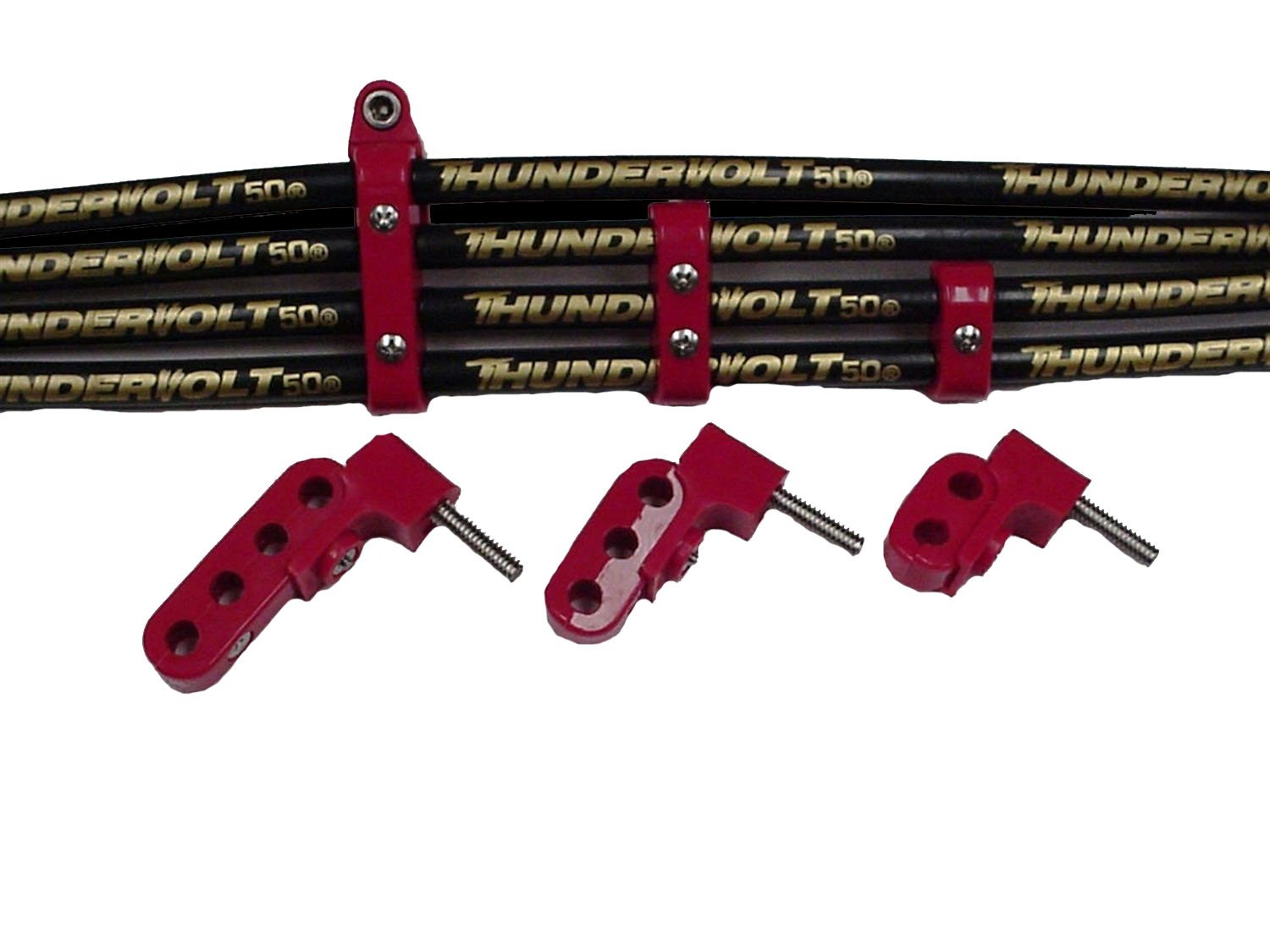 Taylor Made 42520 78mm Horizontal Wire Loom Kit Red Autoplicity