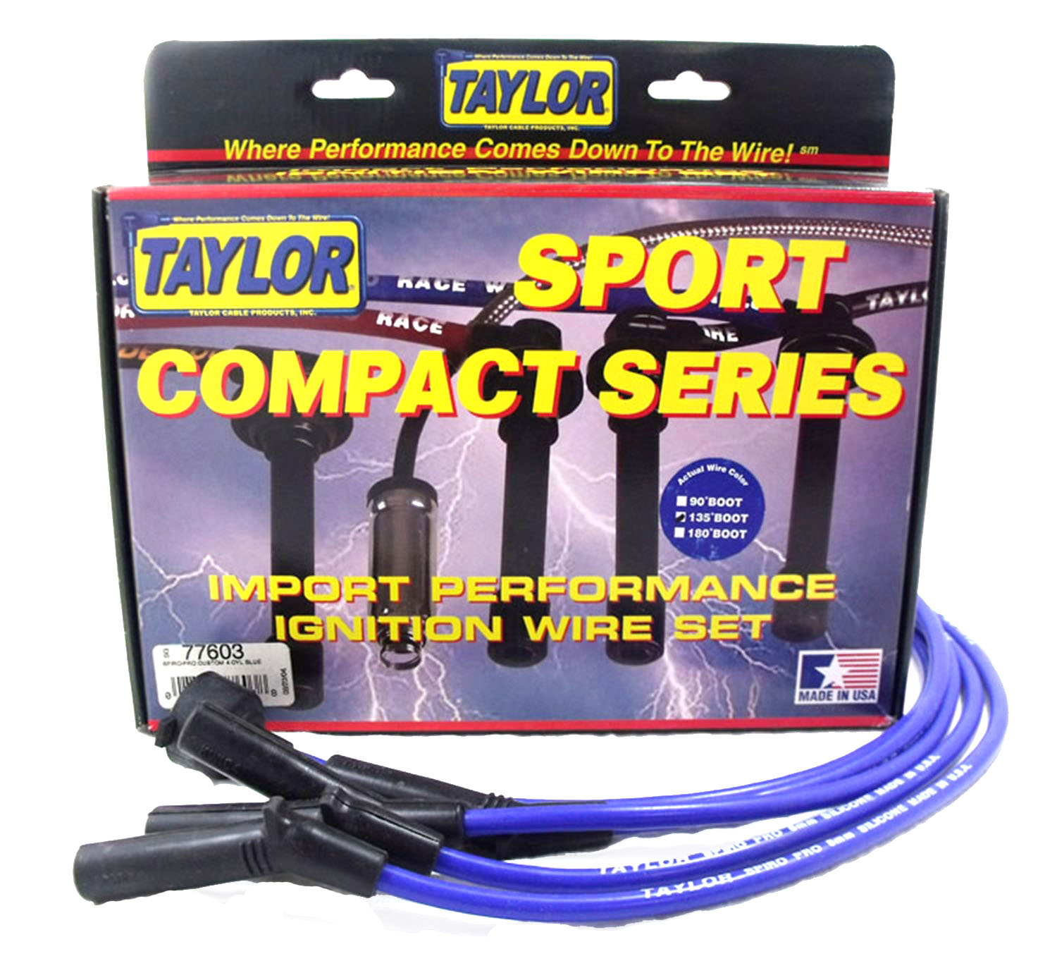 Taylor Made 77603 8mm Spiro Pro Ignition Wire Set Autoplicity