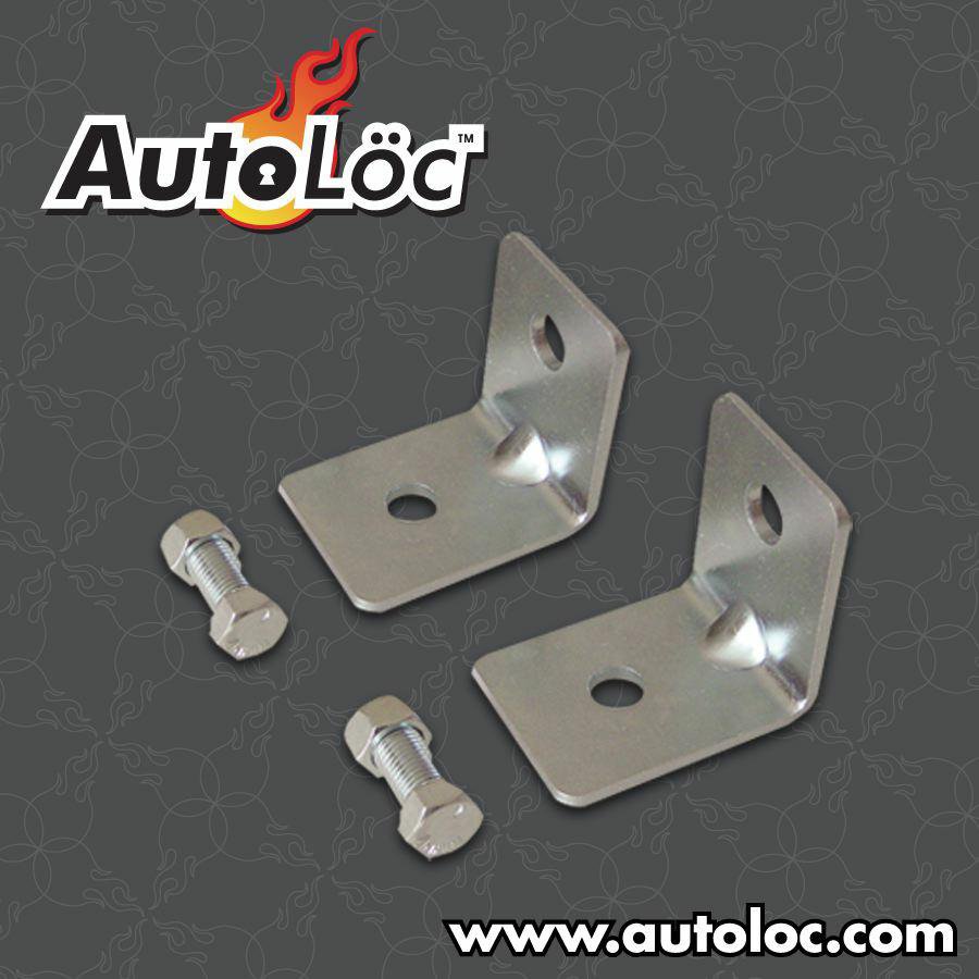 Autoloc 12187 Angled Seat Belt Anchor Plate Hardware Pack Autoplicity