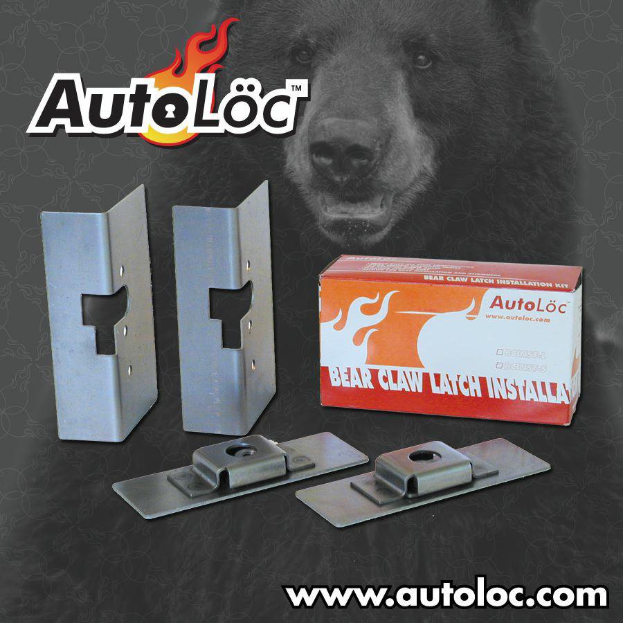 Autoloc 10939 Large Bear Claw Door Latch Install Kit Autoplicity