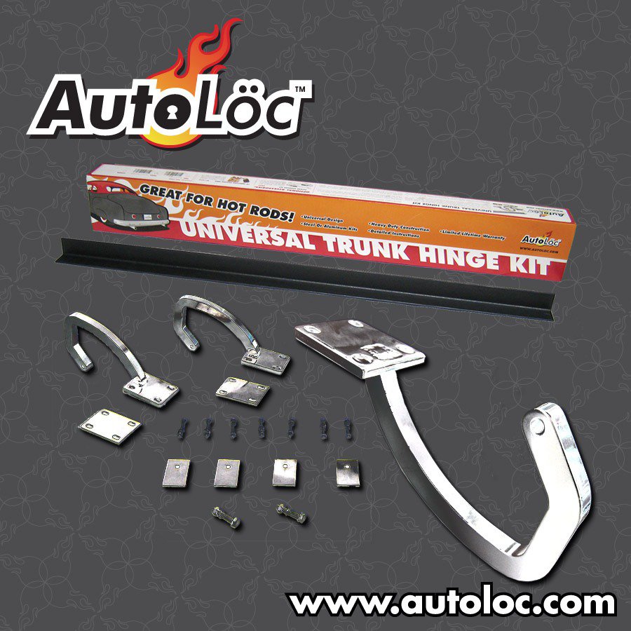 Autoloc 12857 Universal Chrome Trunk Hinge Kit Autoplicity