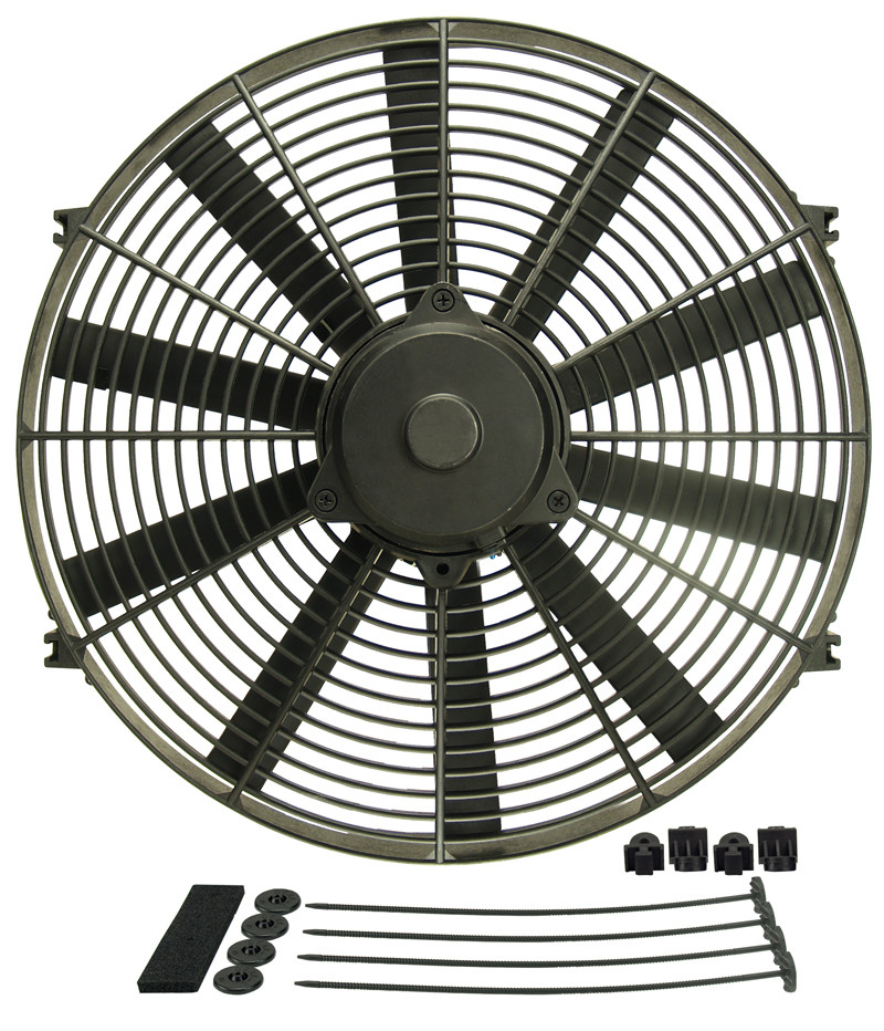 Derale Performance 16916 Ultra Low Profile Design;straight Fan Blades