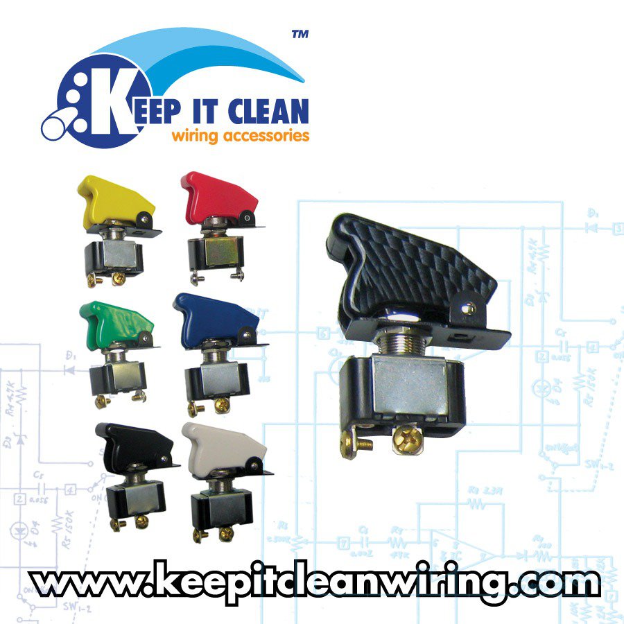 Keep It Clean Wiring 10922 Race Toggle Switch With Safety Cover