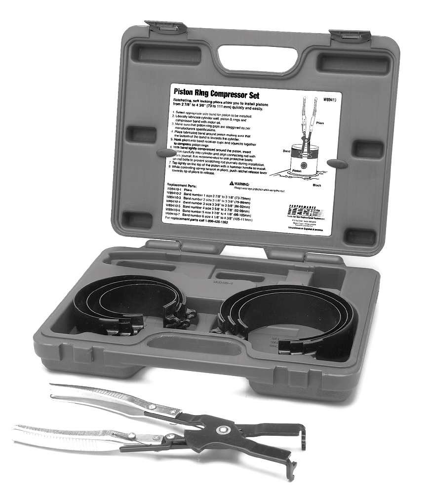 WILMAR W89410 Performance Tool W89410 Piston Ring Compressor Set