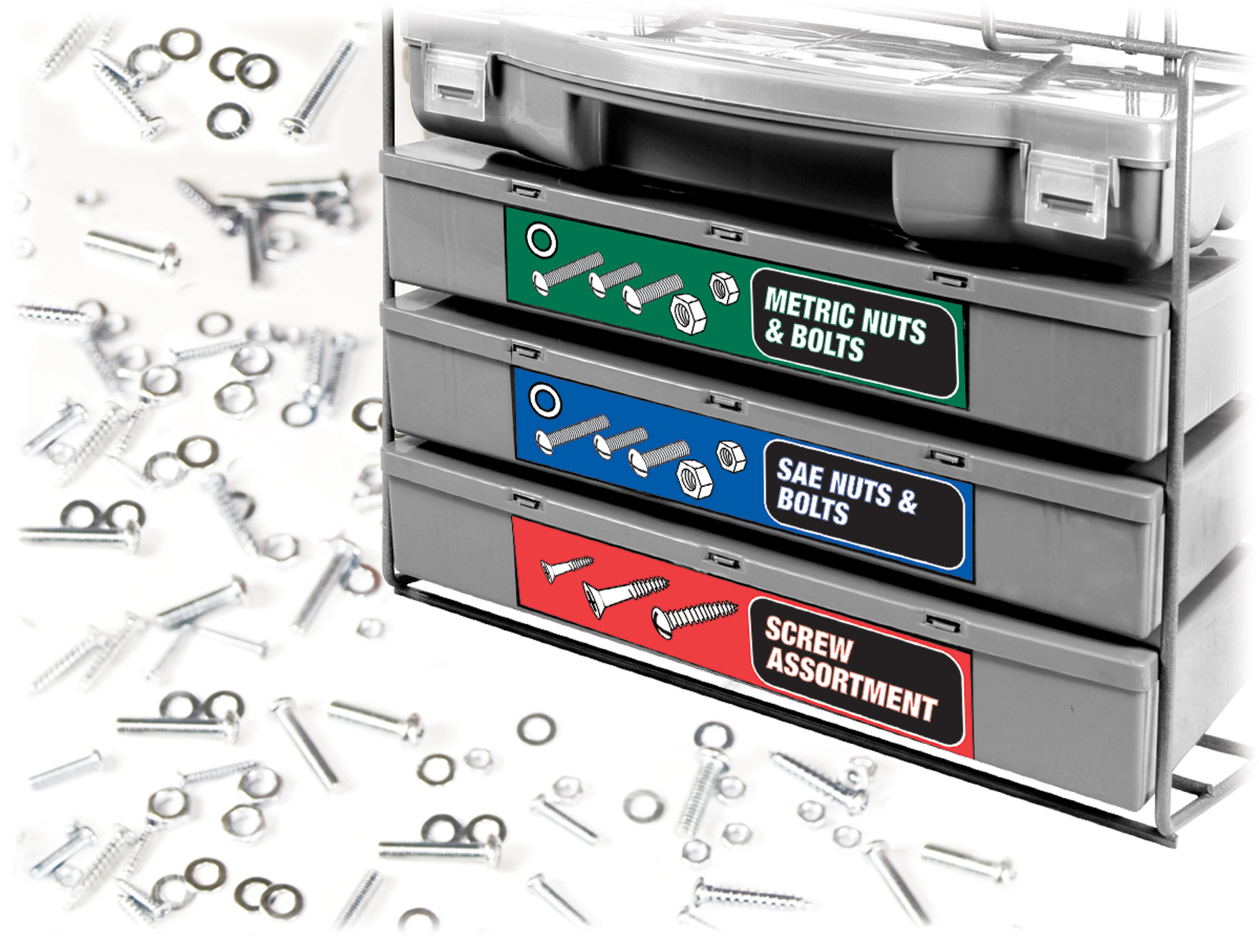 WILMAR W5226 Performance Tool W5226 1200pc Nut & Bolt Assortment