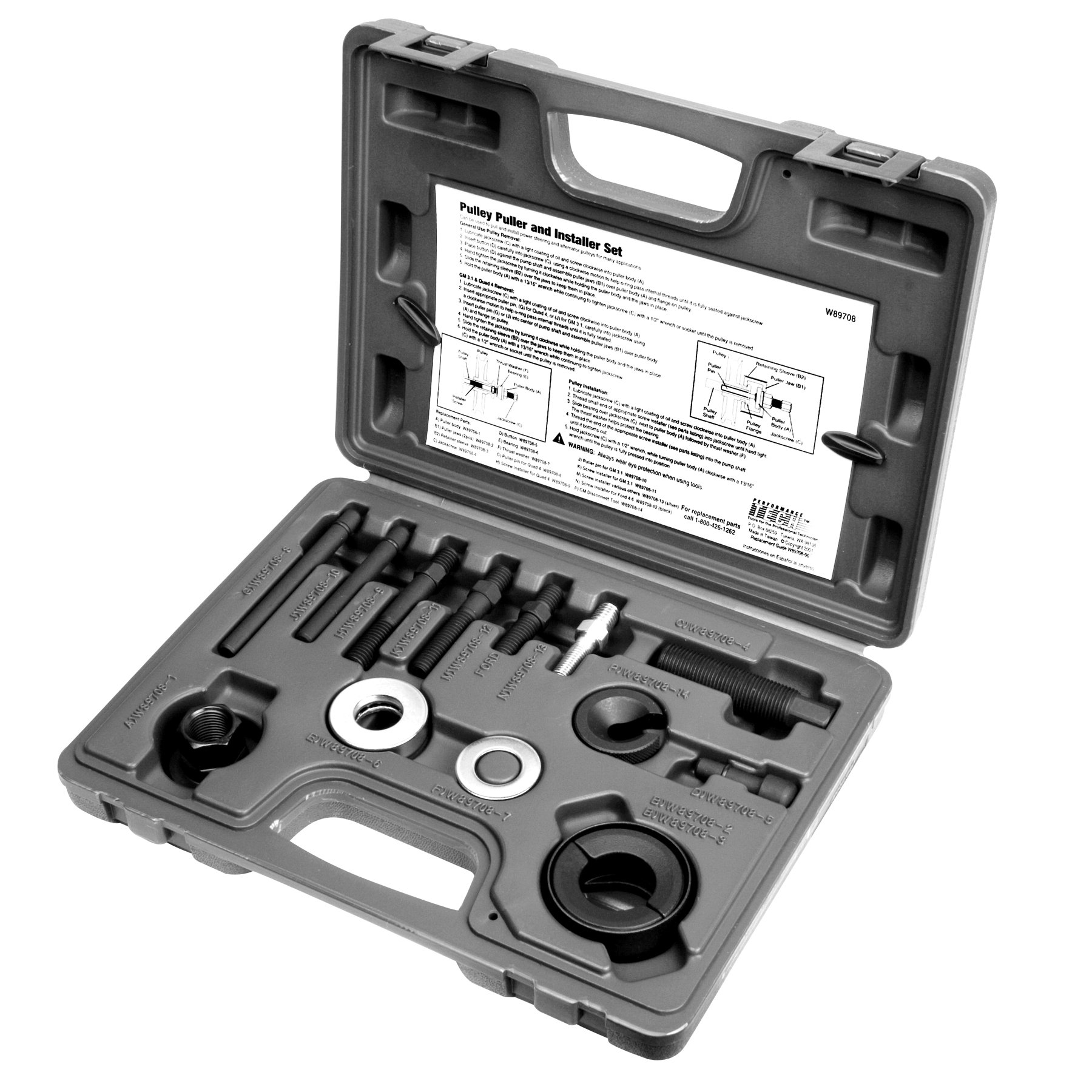 WILMAR W89708 Performance Tool W89708 Pulley Puller/Installer Kit Autoplicity