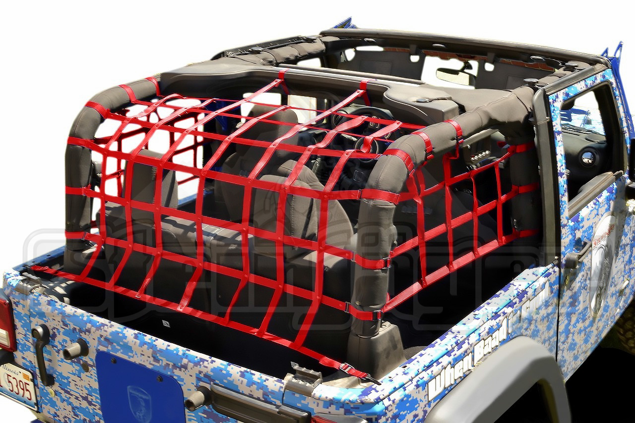 Steinjager J0041585 20072015 Jeep Wrangler Jk Cargo Net Autoplicity