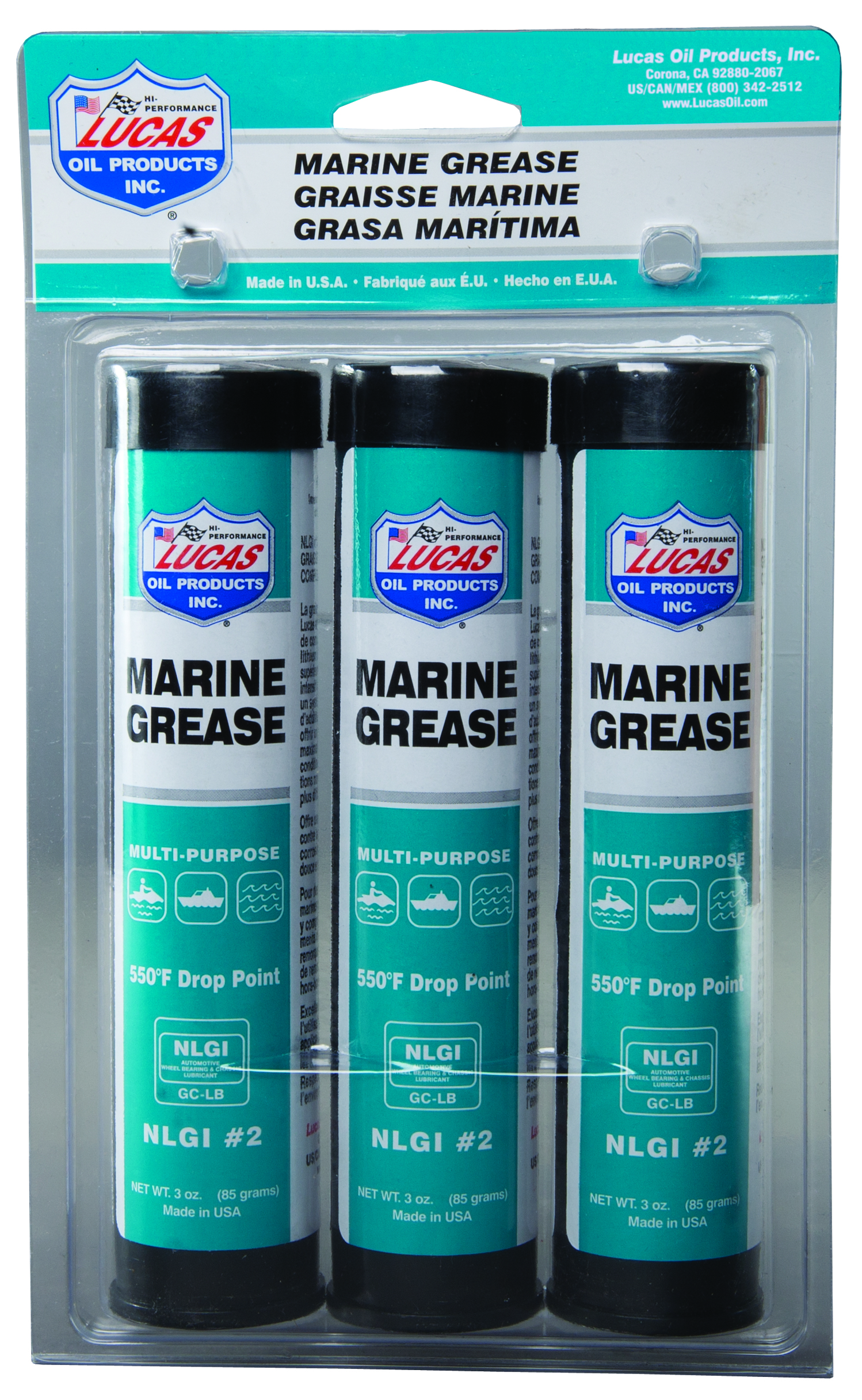 Lucas Oil 10682 Marine Grease (3x3oz) Autoplicity