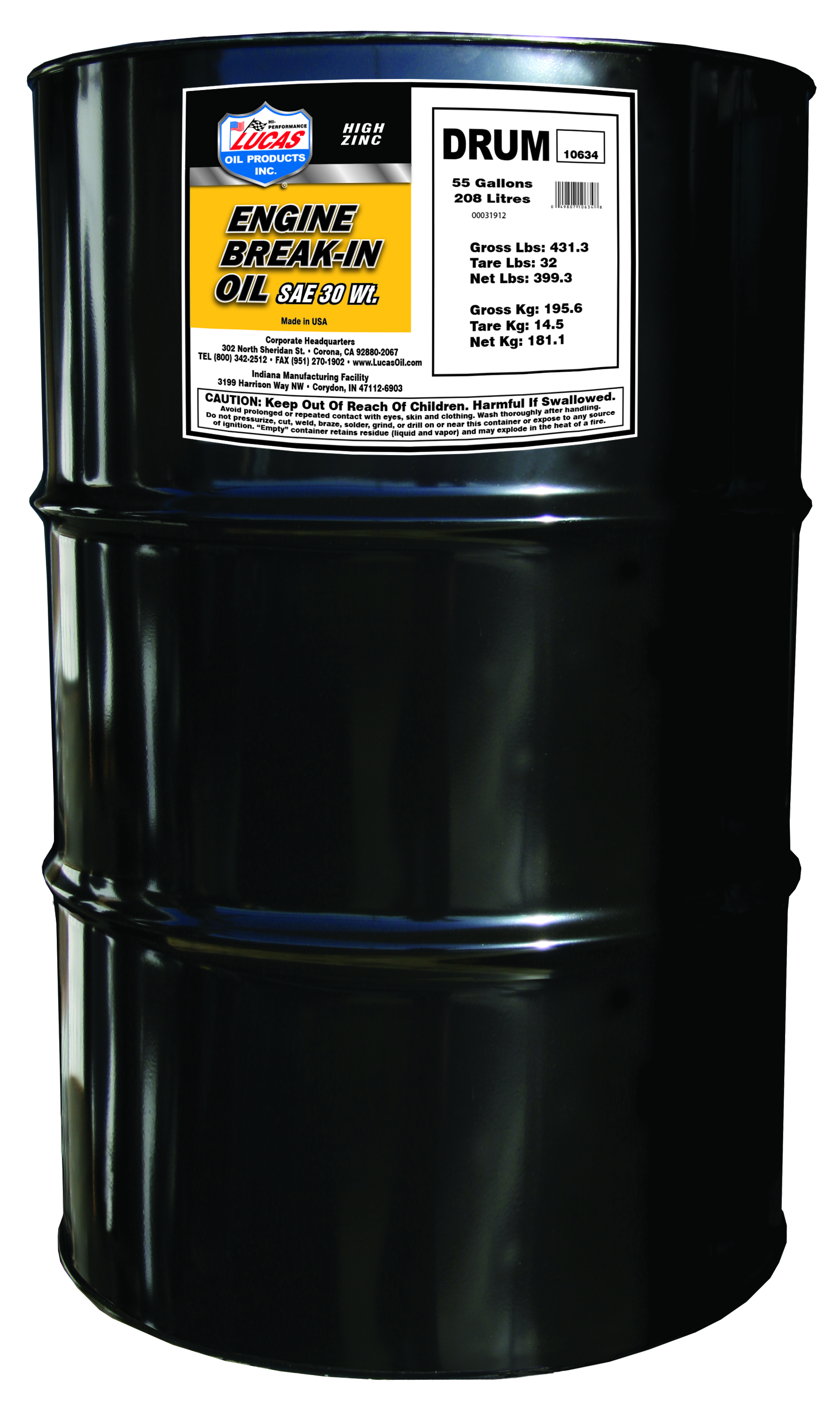 Lucas Oil 10634 High Zinc Engine BreakIn Oils Autoplicity