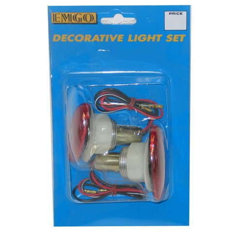 Show details for EMGO 61-81985 Cat Eye Red Light Kit With Dual Filament Bulb