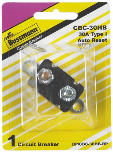 Show details for Bussmann BP/CBC30HB-RP 30 Amp Type-I Stud Mount Circuit Breaker With Lengthwise Bracket