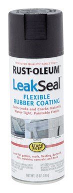 Rust-Oleum 265494 LeakSeal 12 Oz. Flexible Rubber Coating, Black