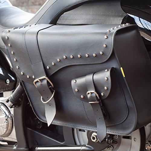 Willie & Max Ranger Serie Satteltaschen-Set – Große Slant-Taschen Mit Nieten, Aus Kunstleder