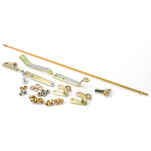 Lokar XFMS6350BPP Black Floor Mount Shifter; 16 In. Lever; Polished