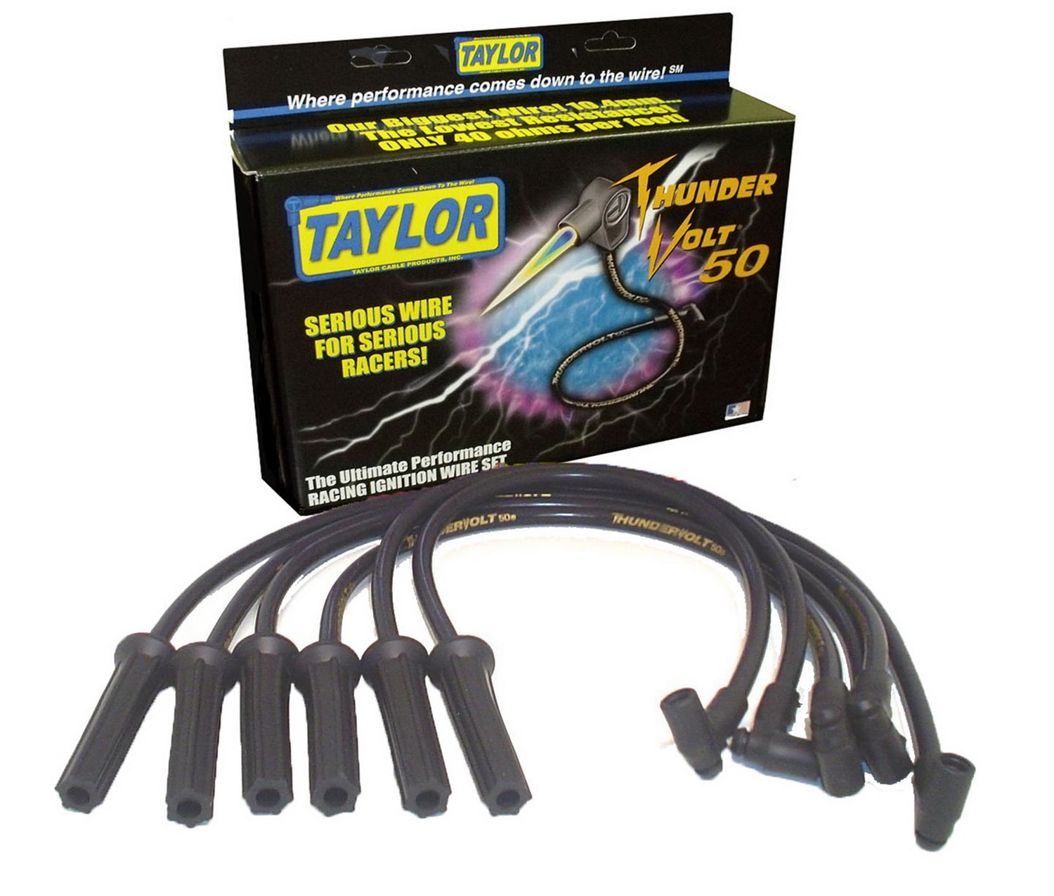 Taylor Made 98024 ThunderVolt 50 10.4mm Ignition Wire Set Autoplicity