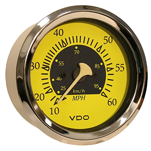 VDO Gauges 26014754 Vdo Allentare Yellow/blue 60mph 3 3/8" (85mm