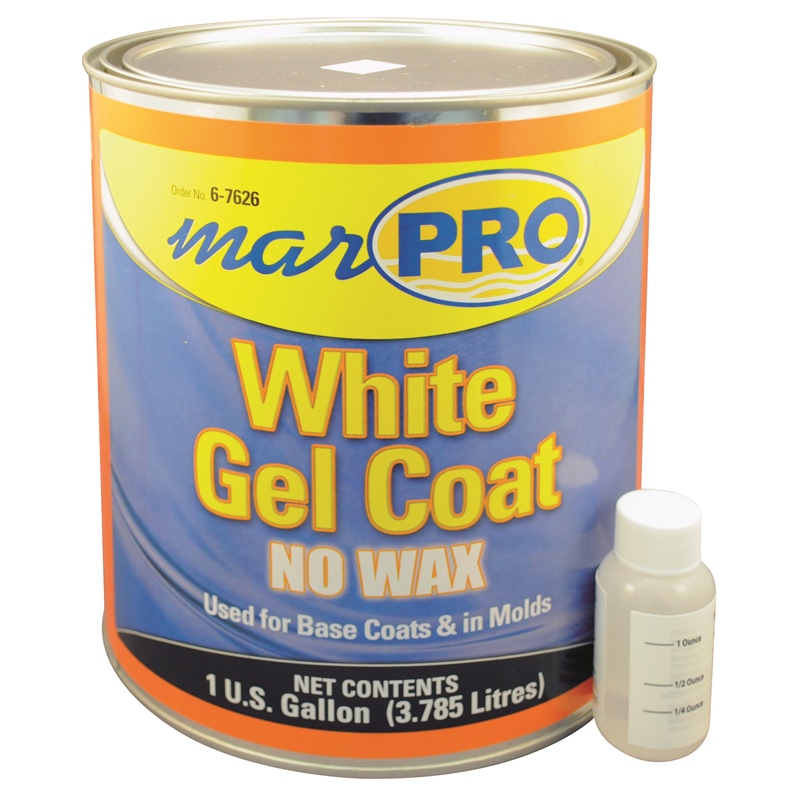 MARPRO PAINT & CHEMICALS 601100800 Gelcoat White No Wax Gal Autoplicity