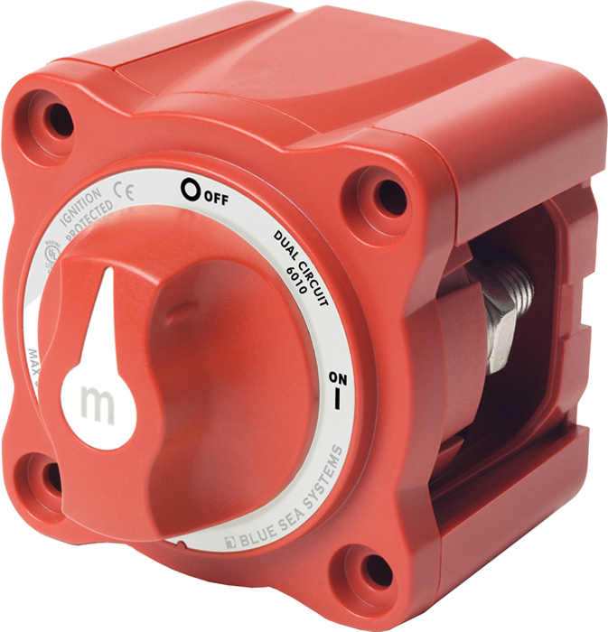 Blue Sea Systems 6010 M-series Mini Dual Circuit Battery Switch