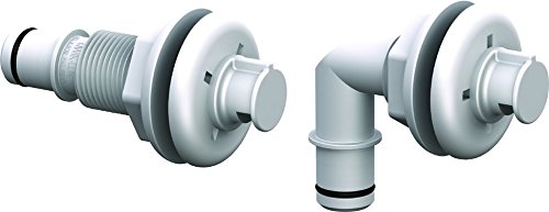 Show details for Flow Rite MPA-077-W Spray Head White 3/4 Elbow Th