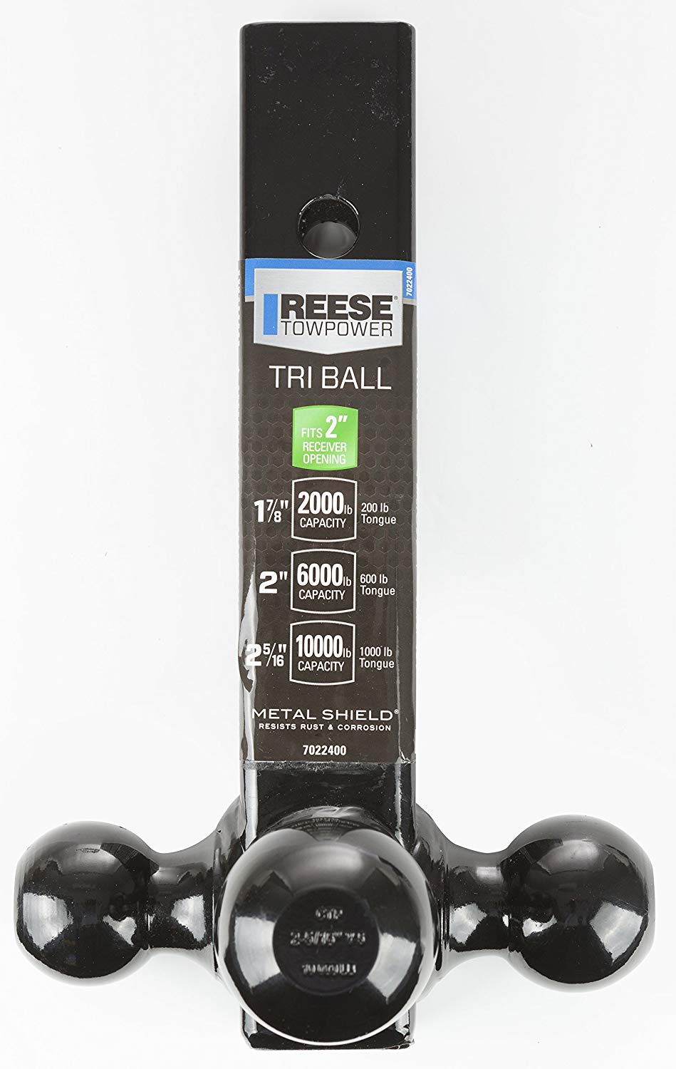 Rhino Usa Reese 7096400 Tri-Ball Trailer Hitch Ball Mount