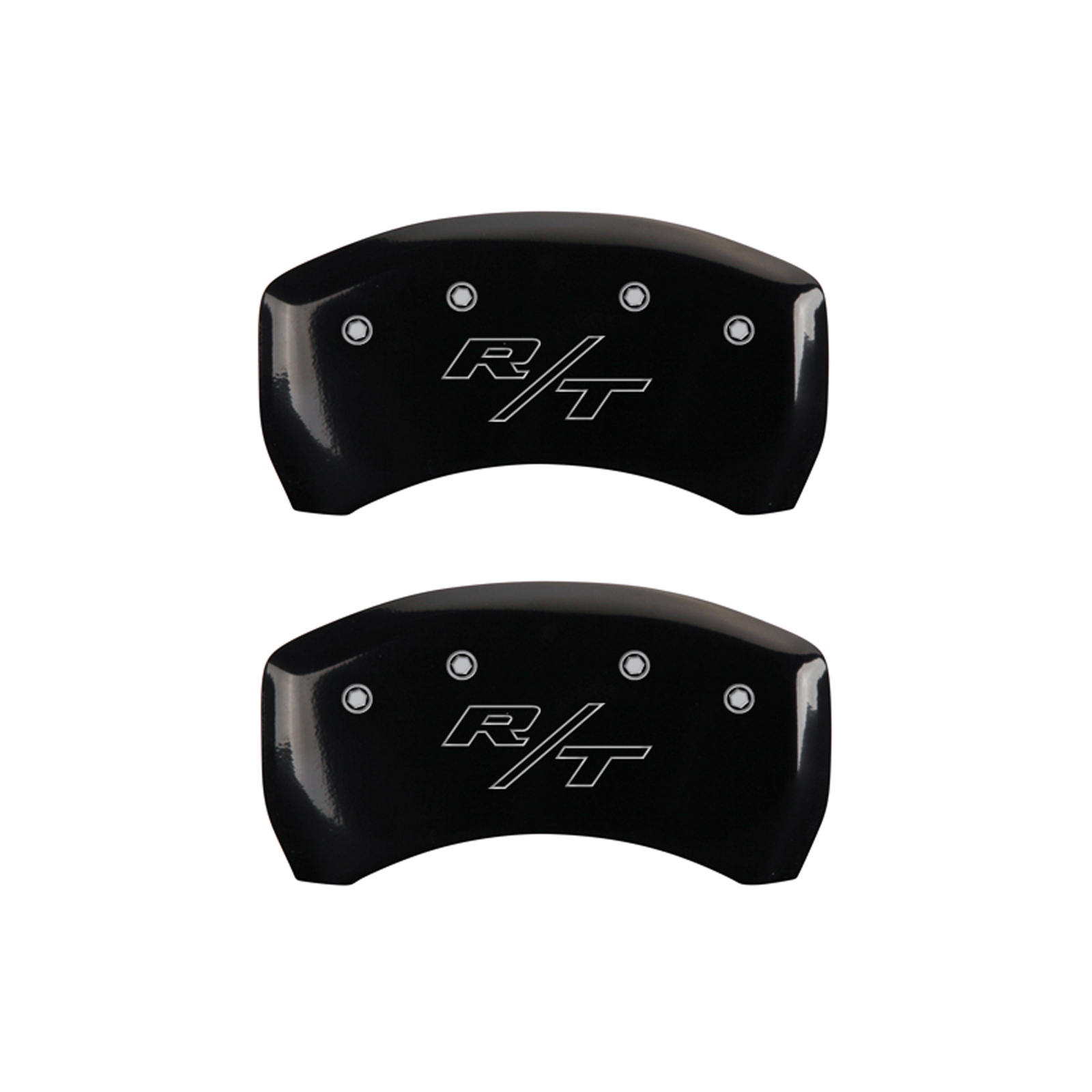 MGP Caliper Covers 12181SCLRBK Set Of 4 Black Finish, Silver