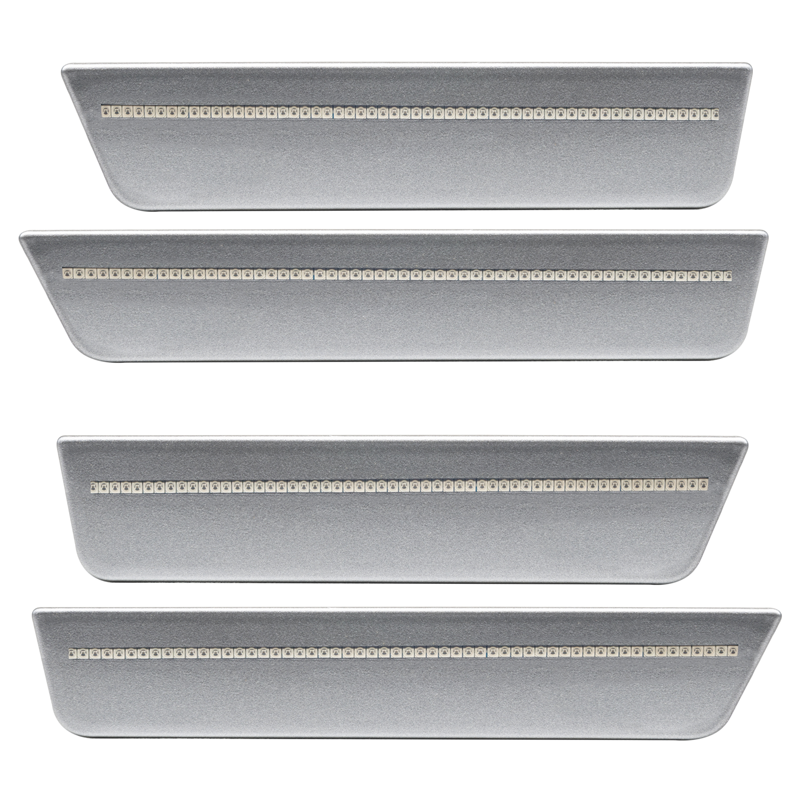 Show details for Oracle Lighting 9800-PSC-C Concept Sidemarker Set, Clear, Billet Metallic (psc)
