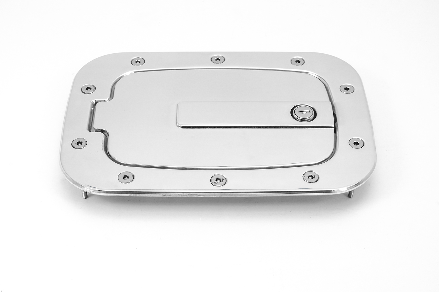 All Sales 6158PL Race Style Billet Fuel Door Autoplicity