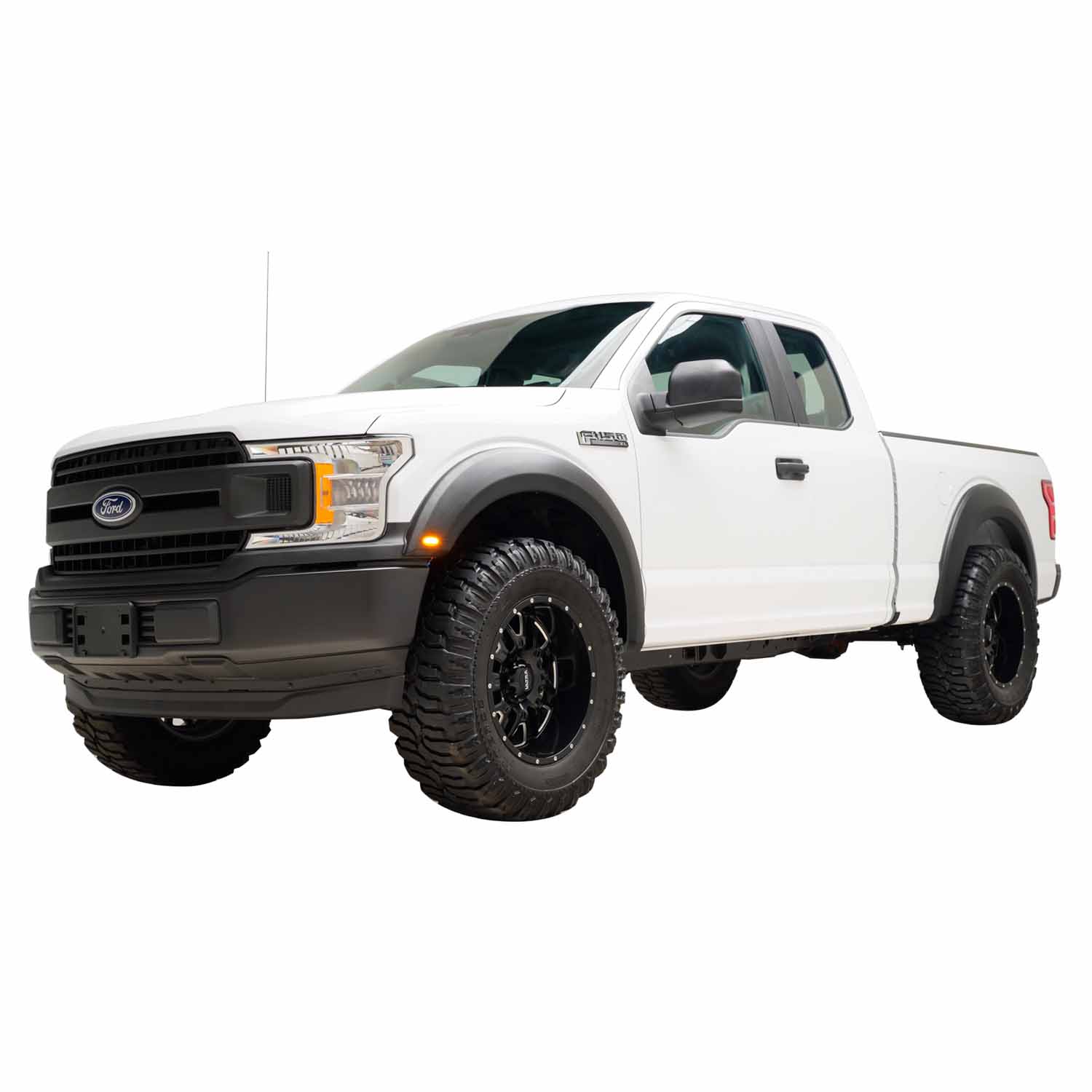 TrailFX PFFF3010S 2 In Tire Coverage Raptor Style Smooth Black Abs