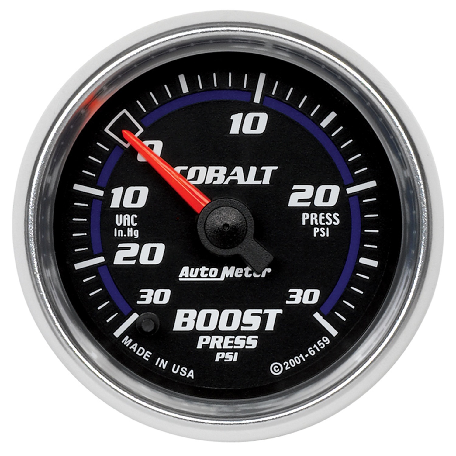 Auto Meter 6159 21/16" Boost/vacuum, 30 In Hg/30 Psi, Cobalt Autoplicity