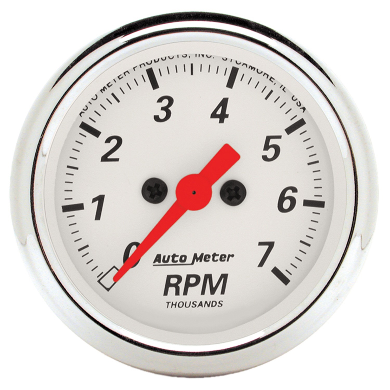AutoMeter 1397 Gauge; Tachometer; 2 1/16in.; 7k Rpm; InDash; Arctic