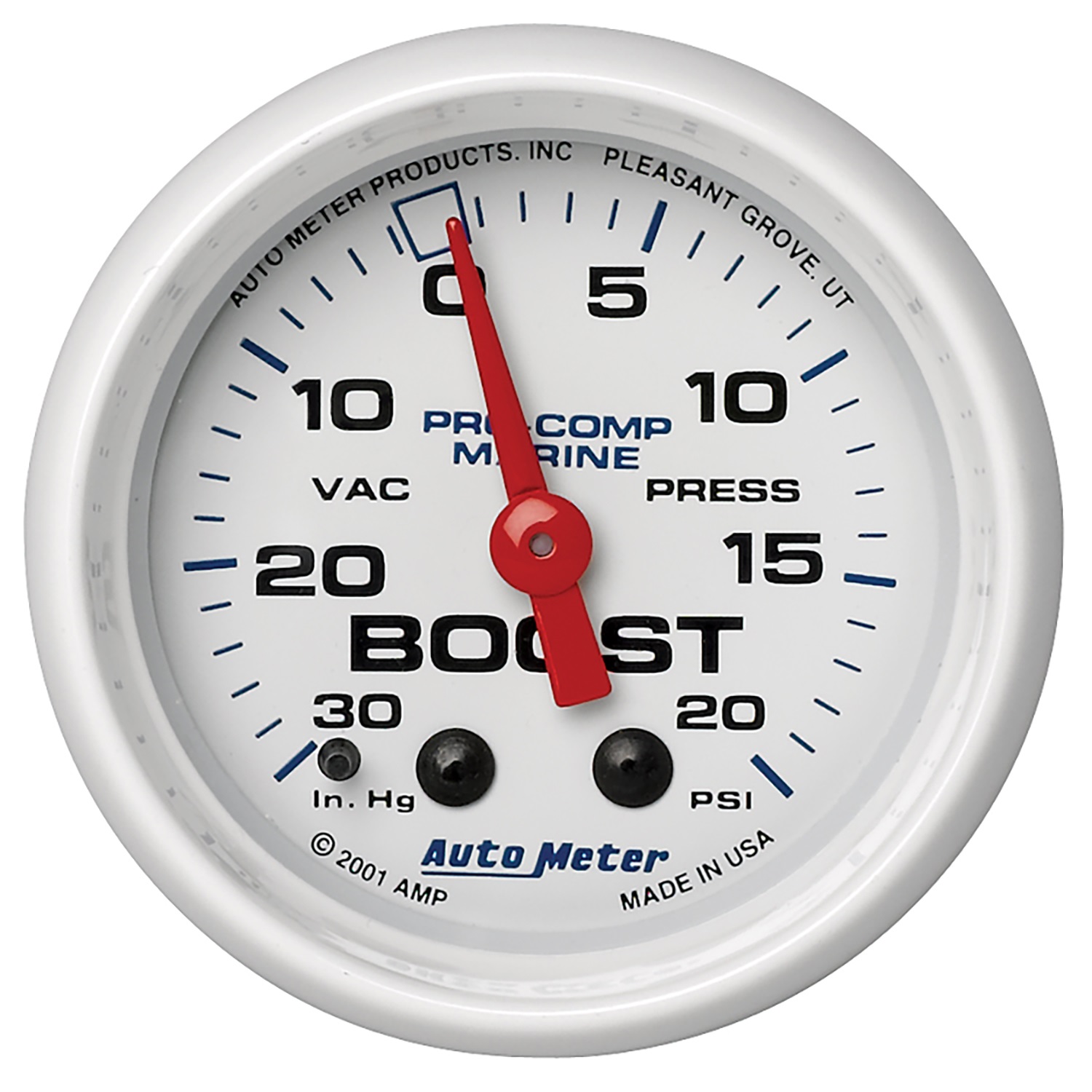 Auto Meter 200774 Marine Mechanical Vacuum/boost Gauge Autoplicity