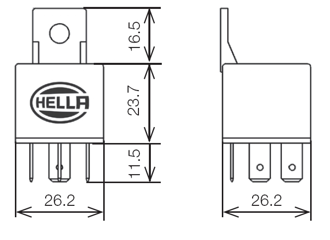 4RD 933 332 08 Hella Protective Relay Circuit Breaker