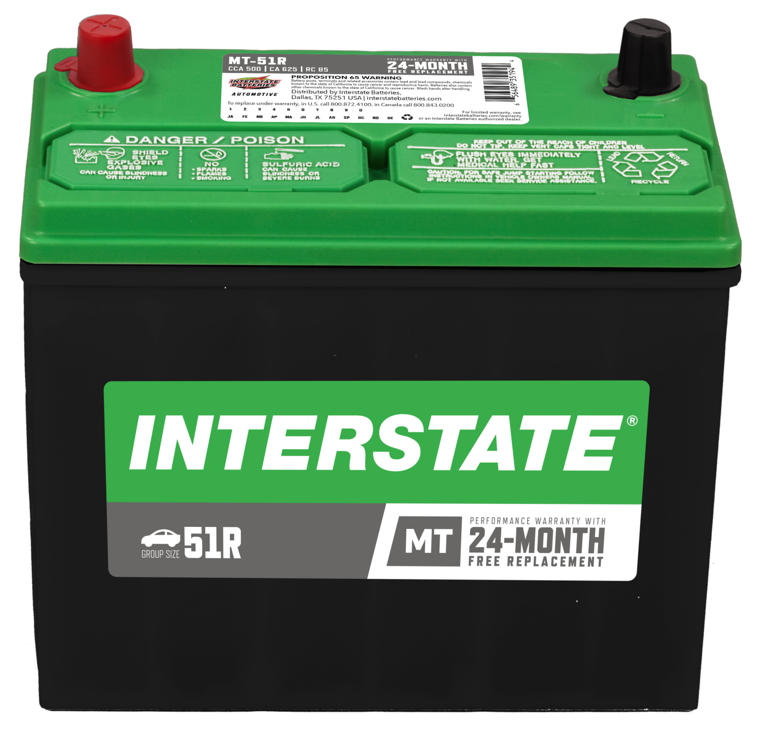 Interstate Batteries MT 51R Vehicle Battery Autoplicity