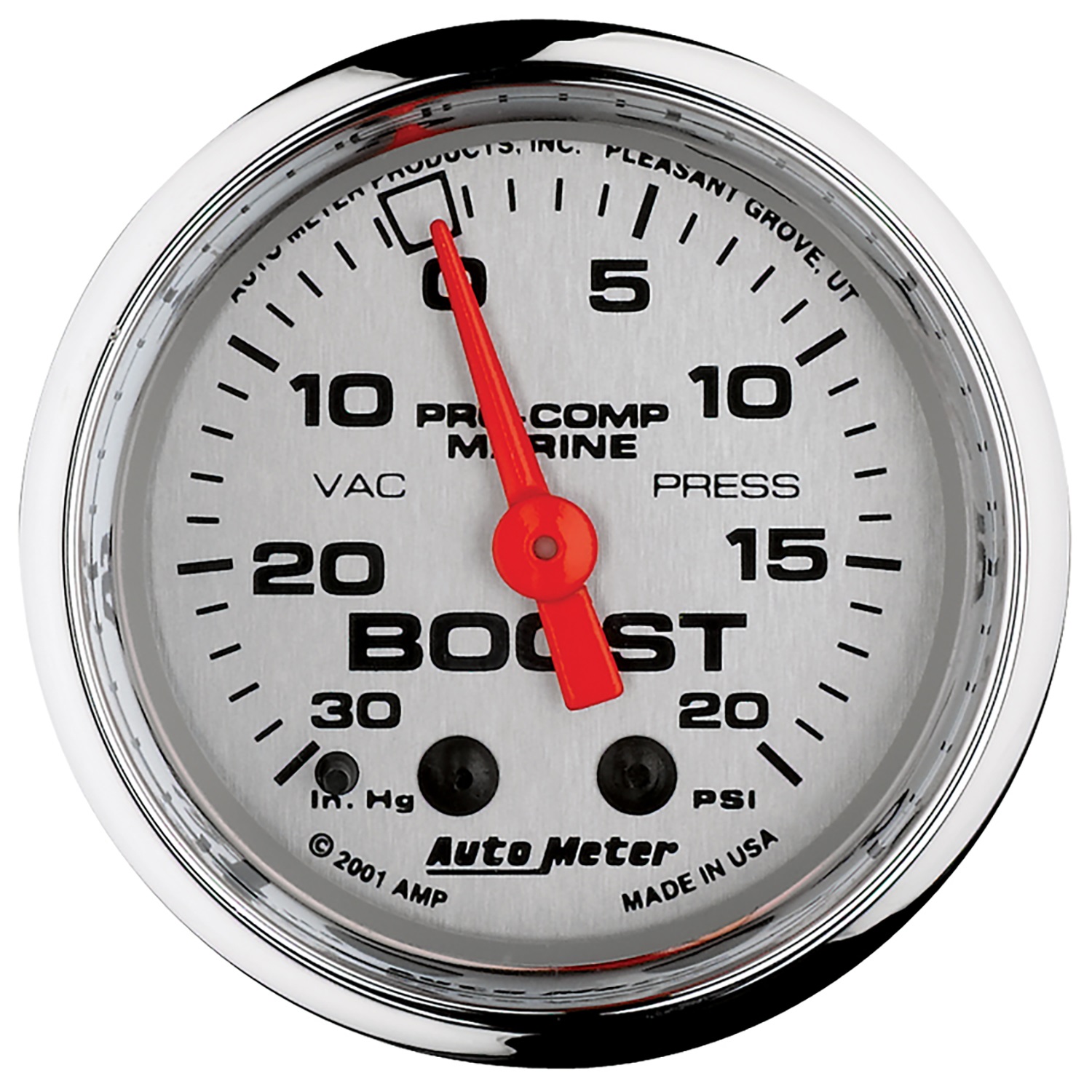 Auto Meter 20077435 Marine Mechanical Vacuum/boost Gauge Autoplicity