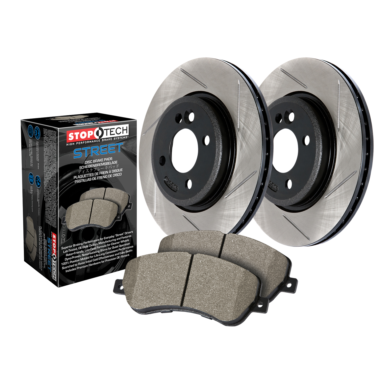 StopTech 938.34043 Stoptech Street Axle Pack; Drilled And Slotted ...