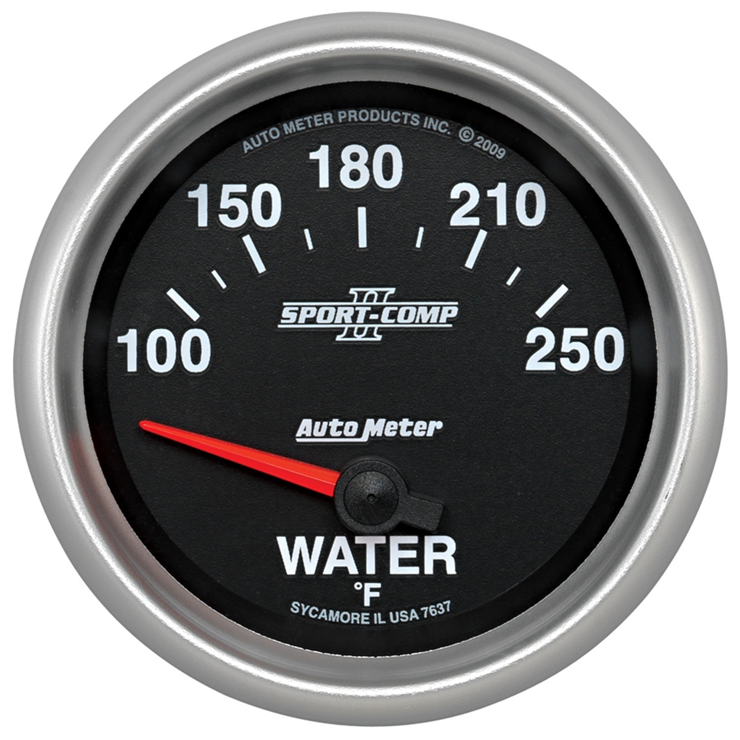 Auto Meter 7637 25/8" Water Temperature, 100250 °f, Ii